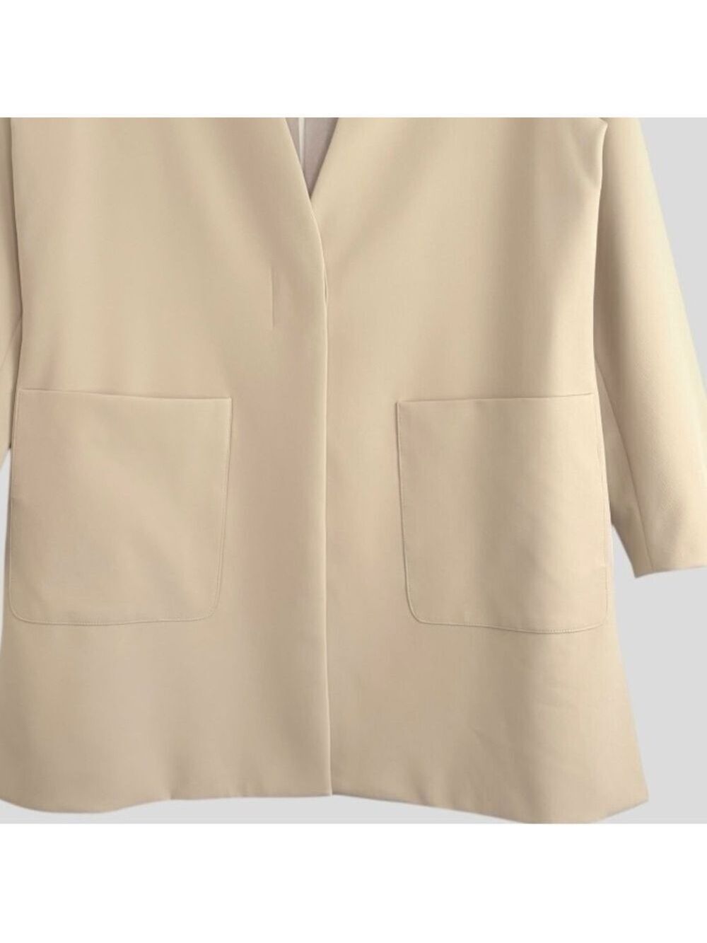 Estelle and Finn NY Women’s Size 10 Beige Blazer Quiet Luxury Scandi Minimalist - Picture 6 of 14